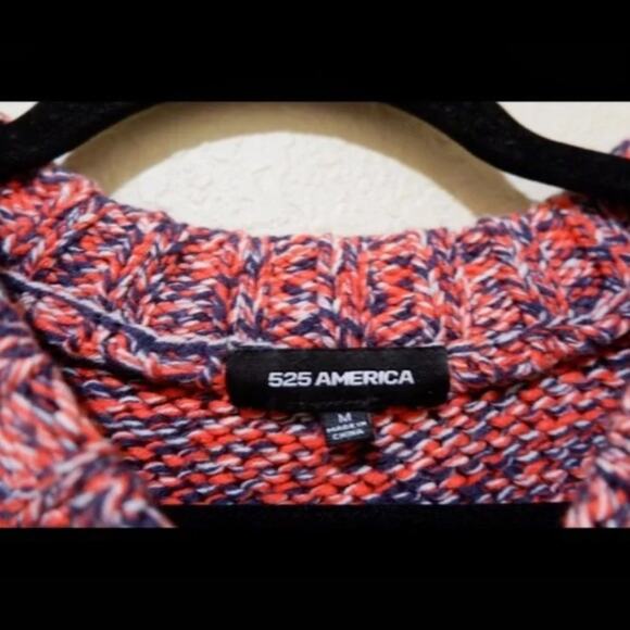 525 America Melange Blouson-sleeve sweater in poppy multi - Picture 5 of 9